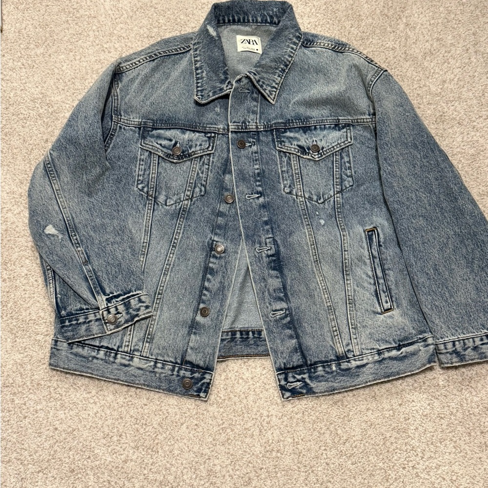 Zara Blue Denim Jacket